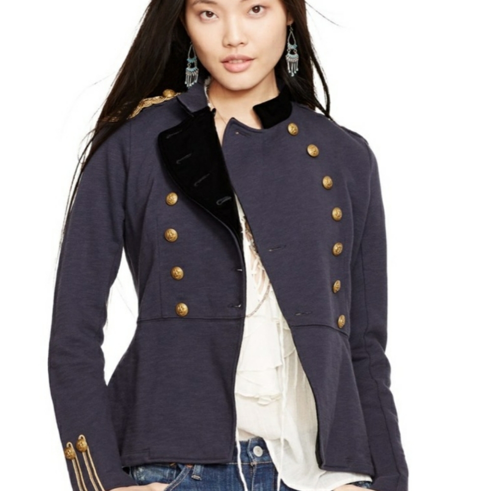 Denim & Supply Ralph Lauren Navy Military Blazer